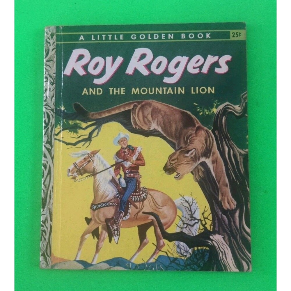 Roy Rogers and the Mountain Lion, A Little Golden Book, 1955, Very Good
